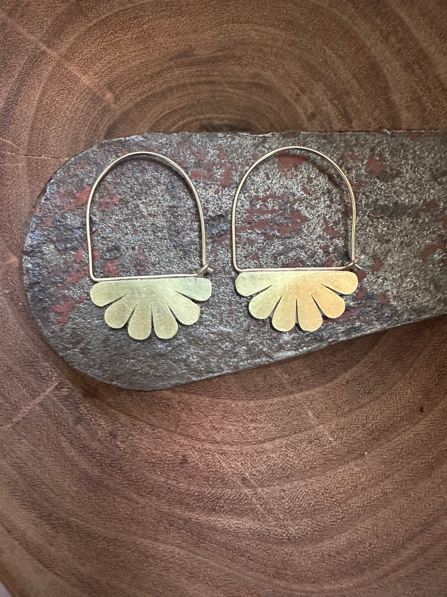 The Naupaka Flower Hoop Earrings static