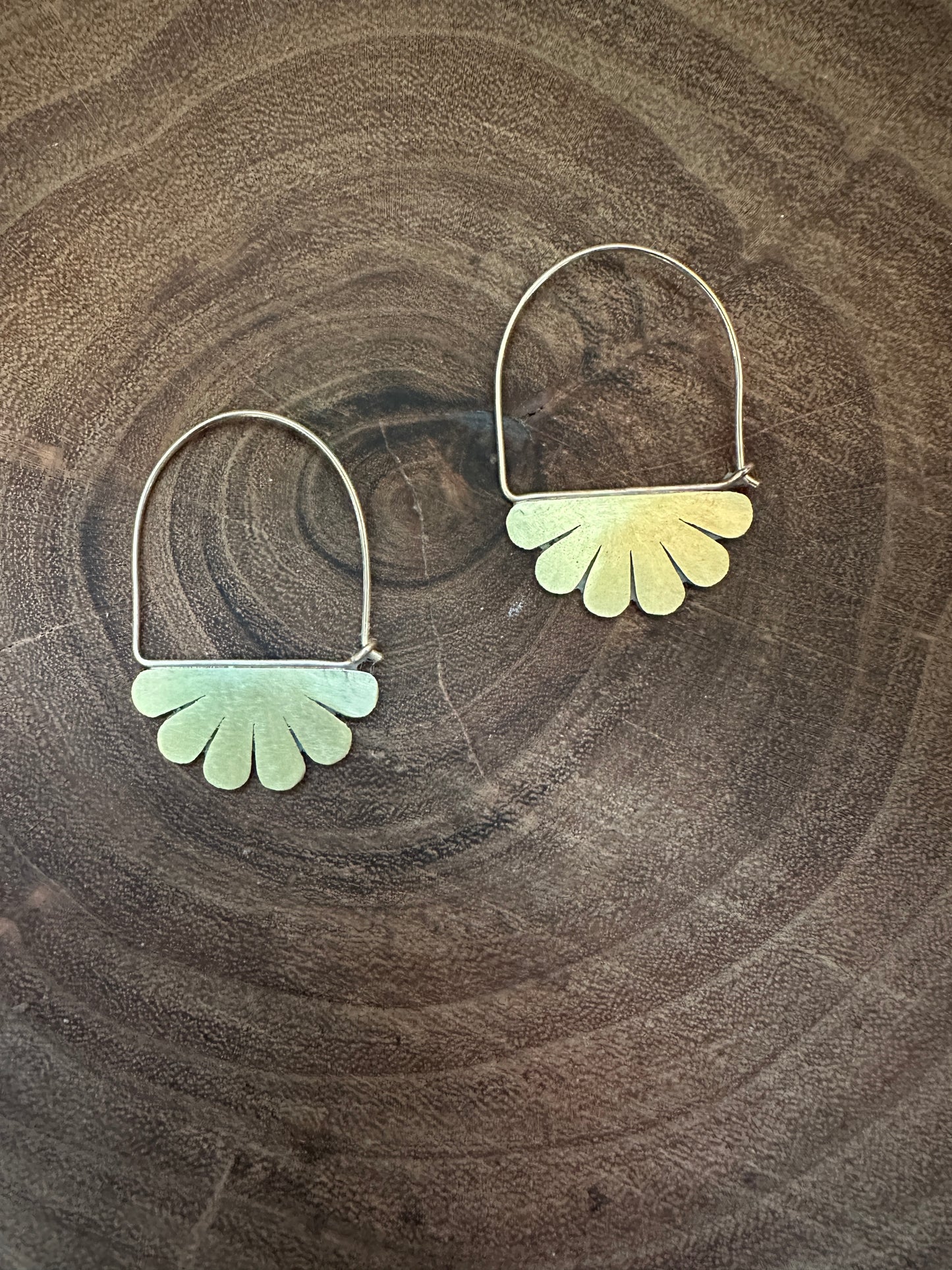 The Naupaka Flower Hoop Earrings static